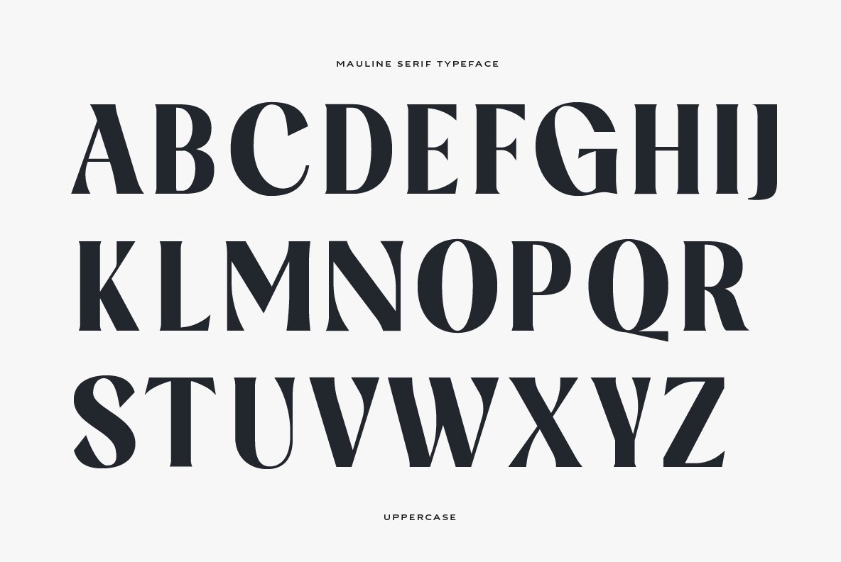 Mauline Display Serif Font - Design Cuts
