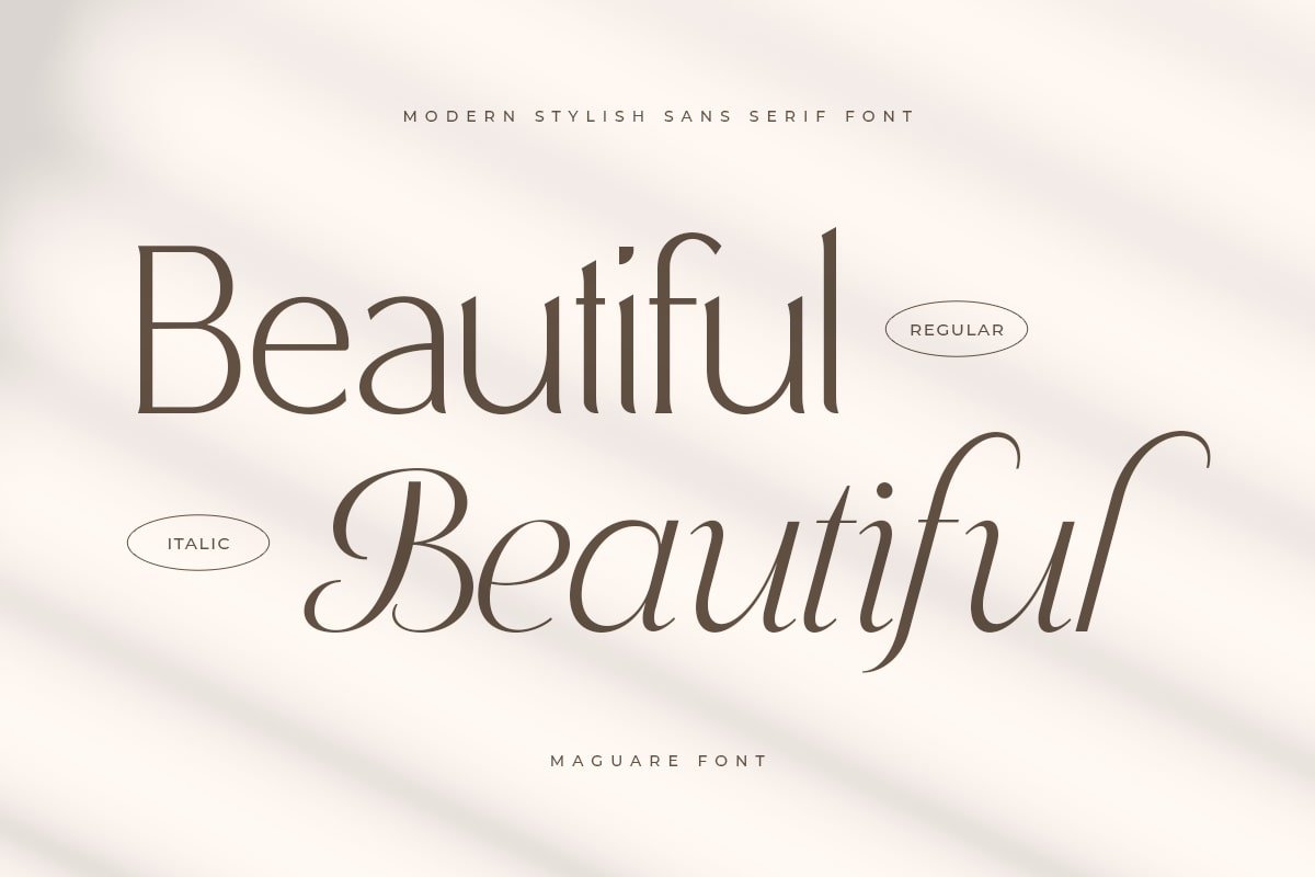 Maguare – Modern Stylish Serif Font - Design Cuts