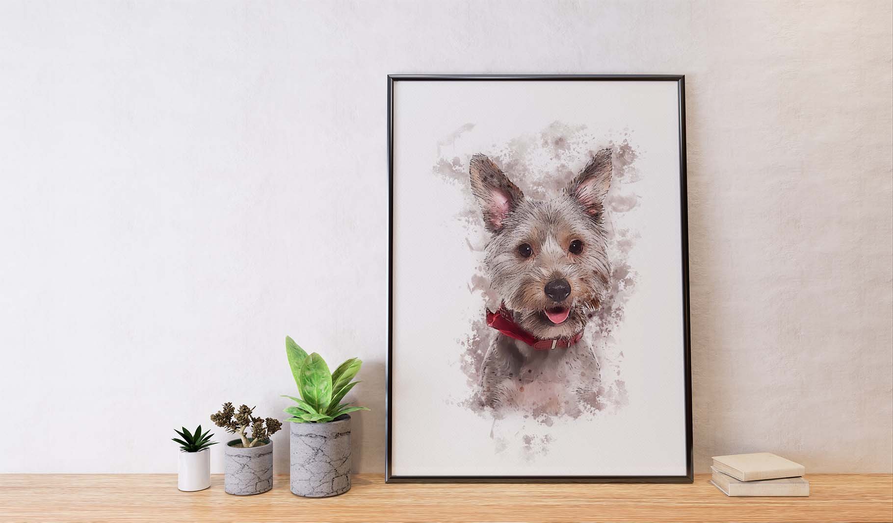 Easy Pet Watercolor Painting Effect - Design Cuts