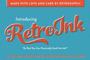 RetroInk - Huge Illustrator Kit