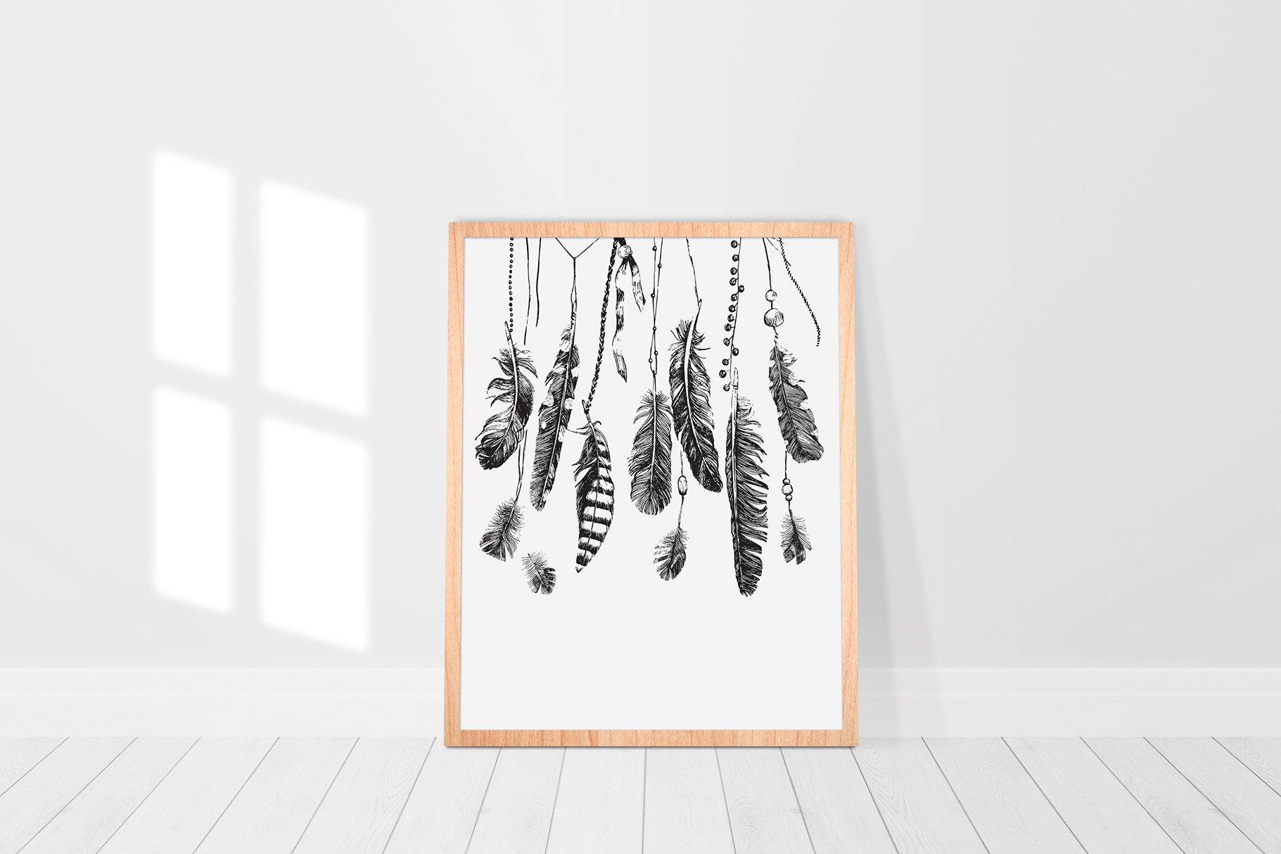 Hand Sketched Feathers Collection - Design Cuts