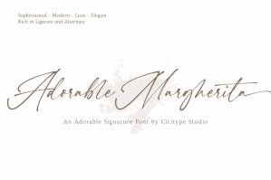 Adorable Margherita - Beautiful Script Font