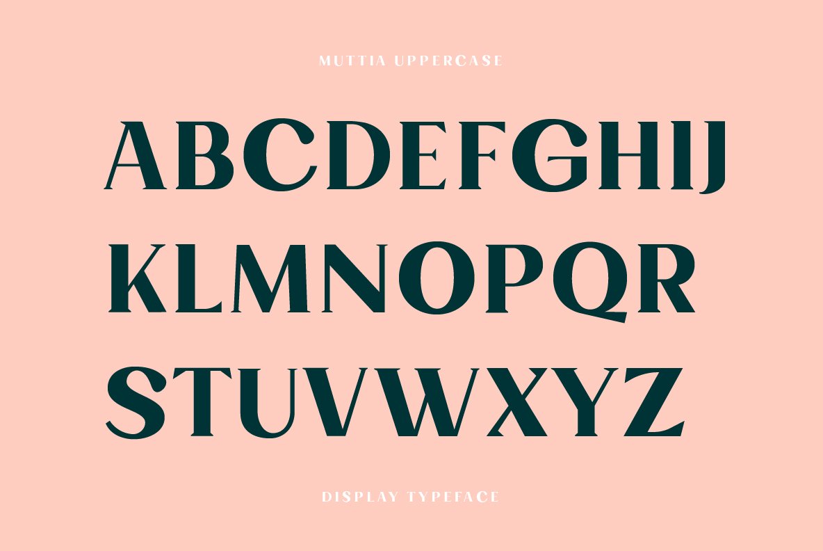 Muttia Display Typeface - Design Cuts