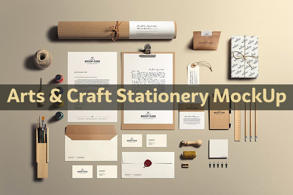 Arts & Craft Stationery MockUp