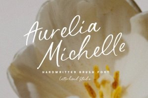 Aurelia Michelle - Handwritten Brush Font