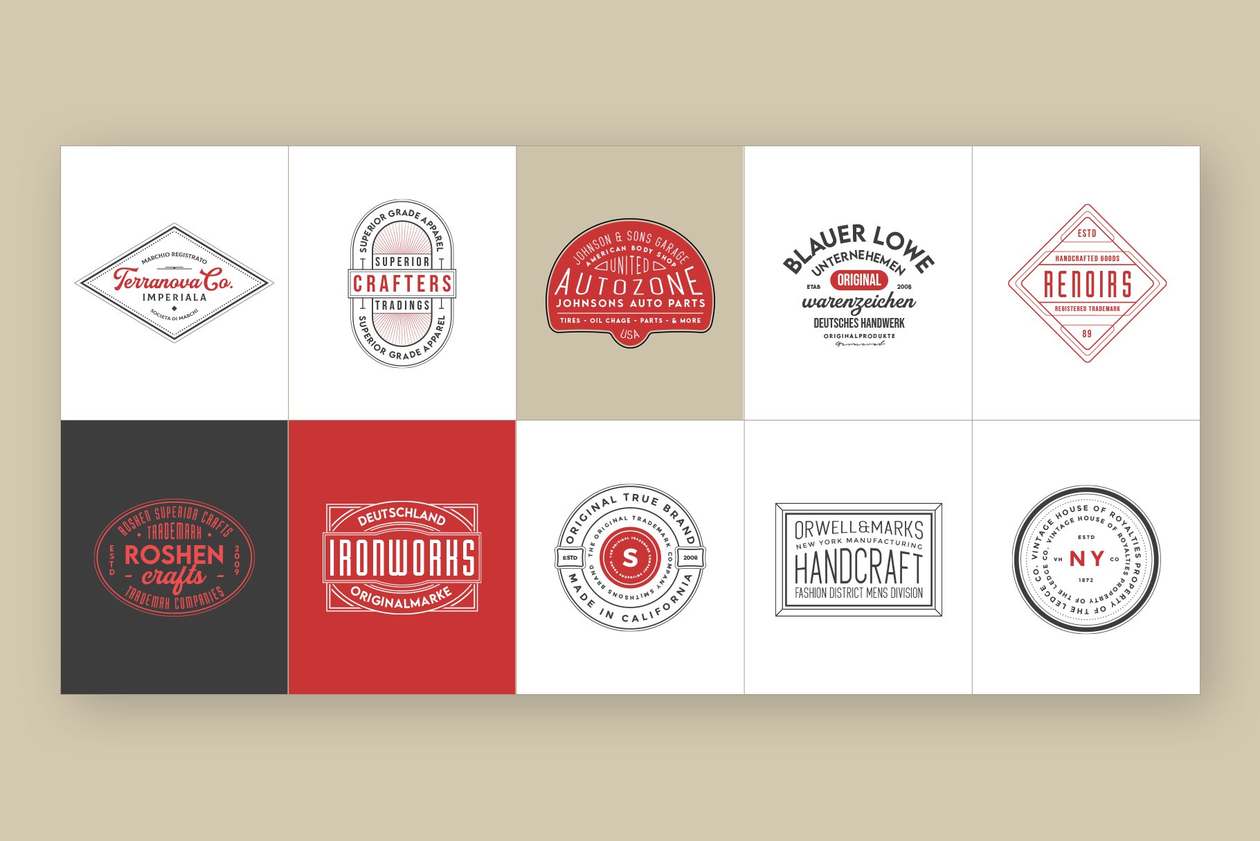 50 Retro Modern Logos - Design Cuts