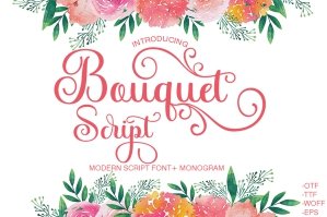 Bouquet Script Plus Monogram