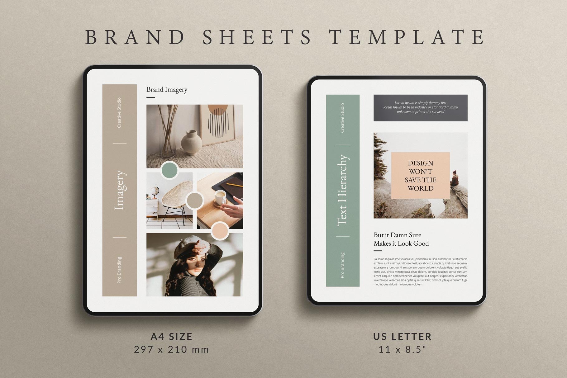 Brand Sheets Template - Design Cuts