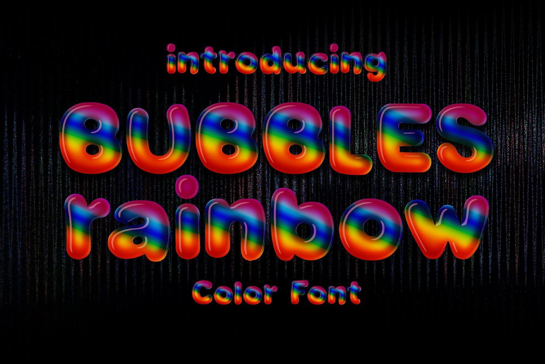 Bubble Rainbow Font · 1001 Fonts