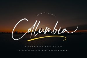 Collumbia - Handwritten Font Script