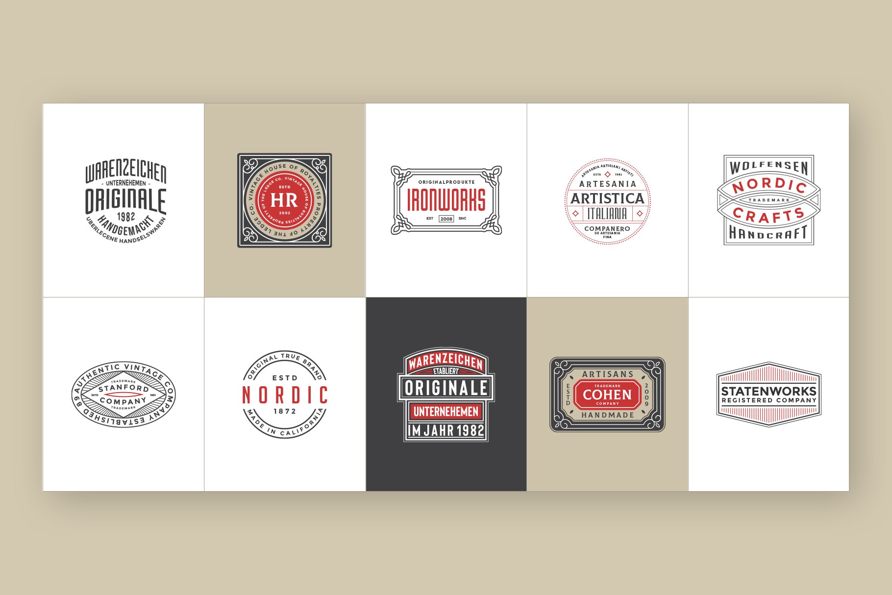 50 Retro Modern Logos - Design Cuts