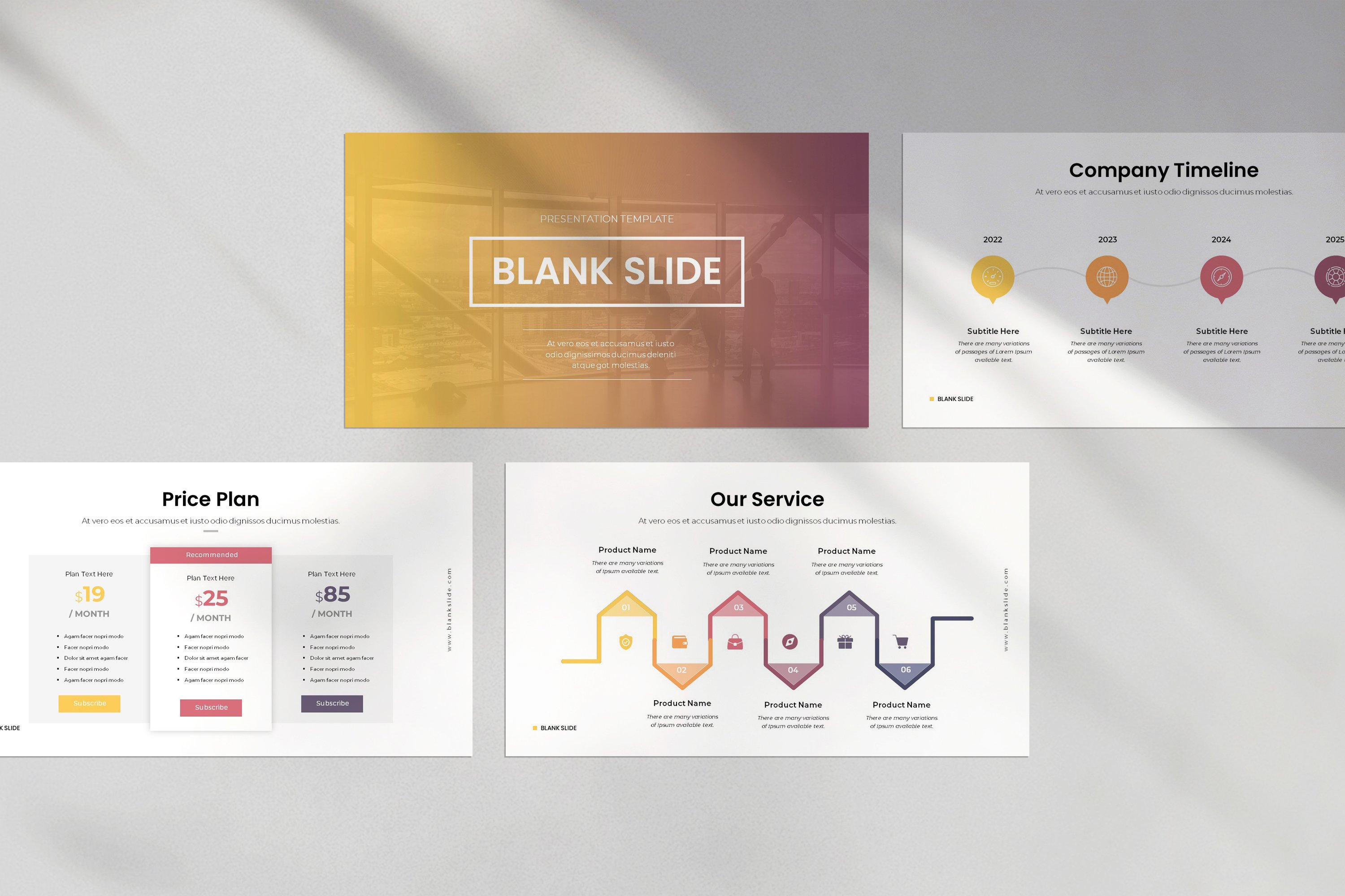 Blank Slide Presentation Template - Design Cuts