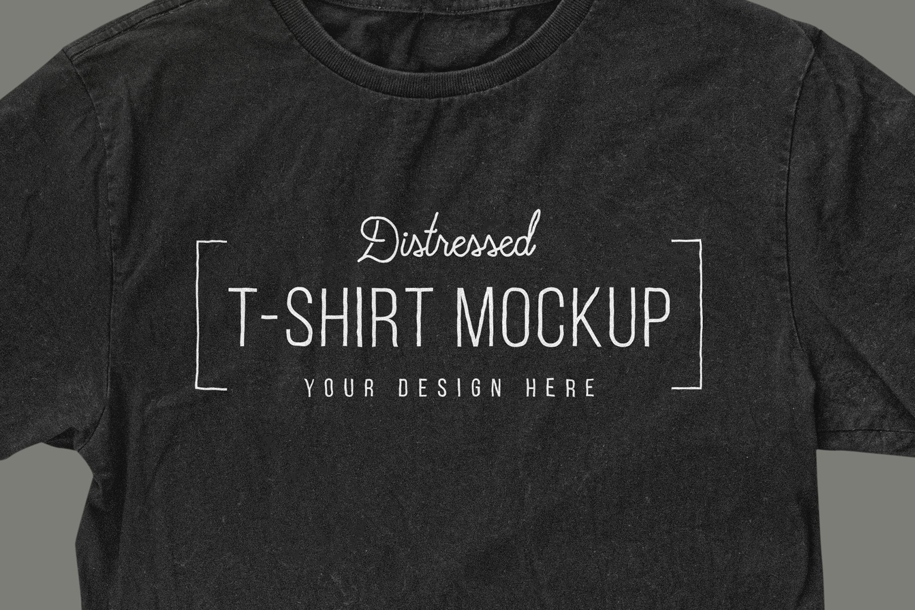 Distressed T-Shirt Mockup - Design Cuts