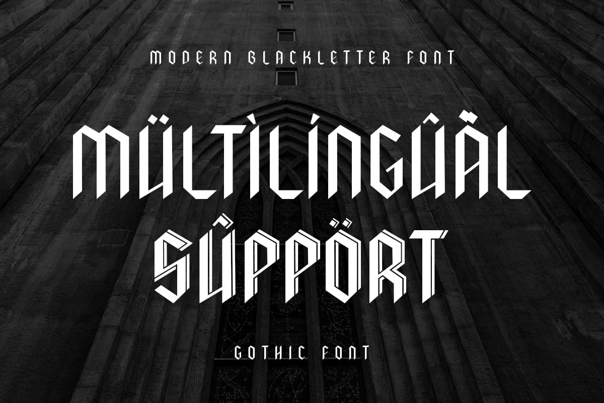 Gothic - Modern Blackletter Font - Design Cuts