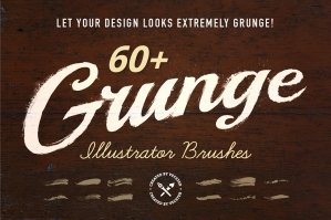 Free: 60 Grunge Illustrator Brushes