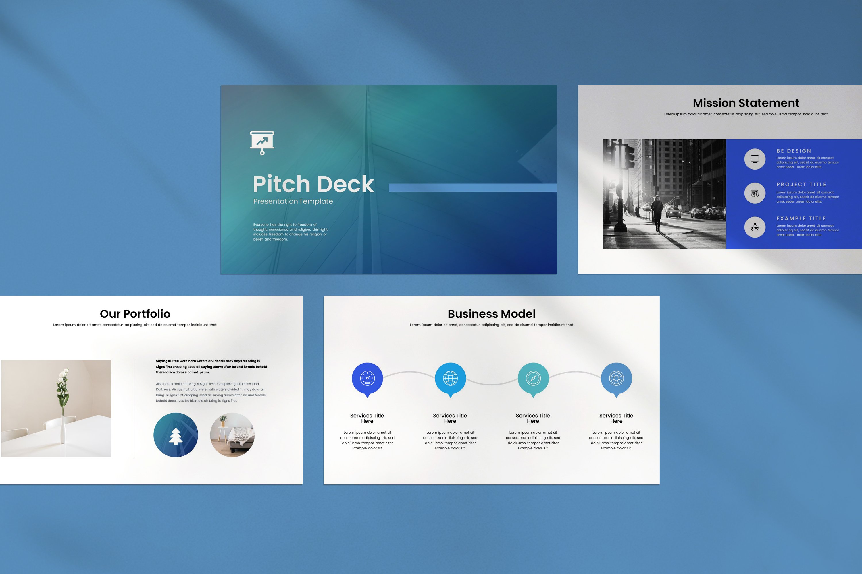 Minimal Pitch Deck Presentation Template - Design Cuts