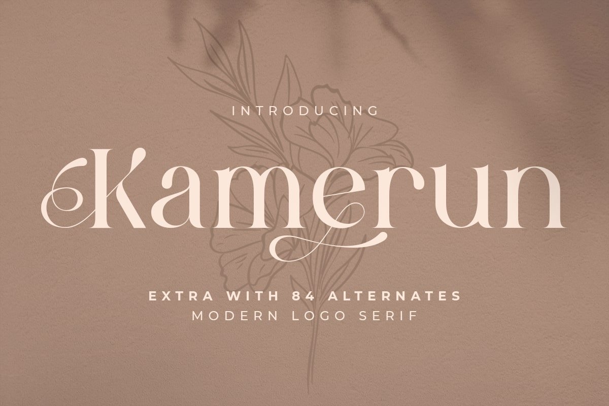 Kamerun - Modern Logo Serif - Design Cuts