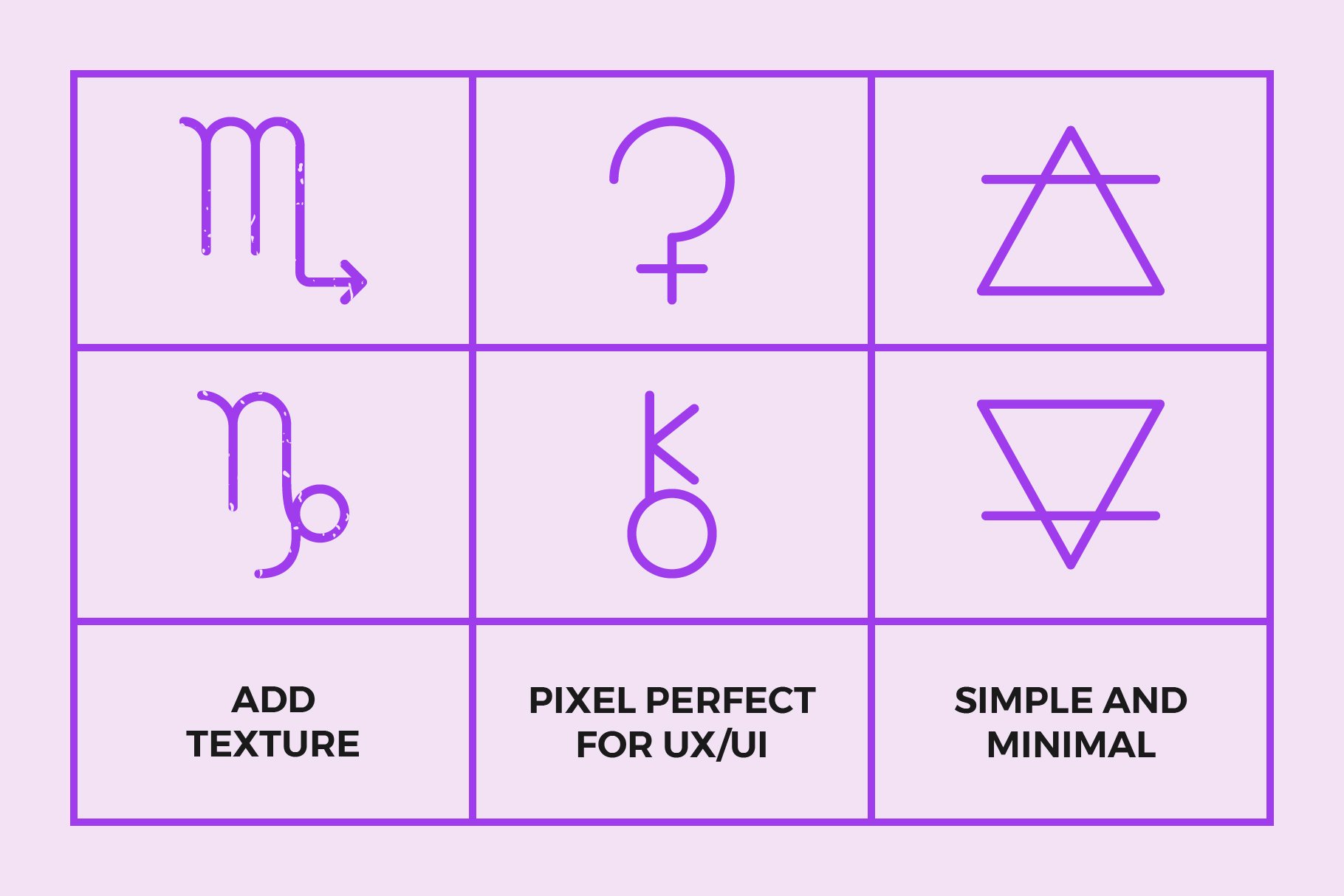 Astrology Symbols | Line Icon Set - Design Cuts