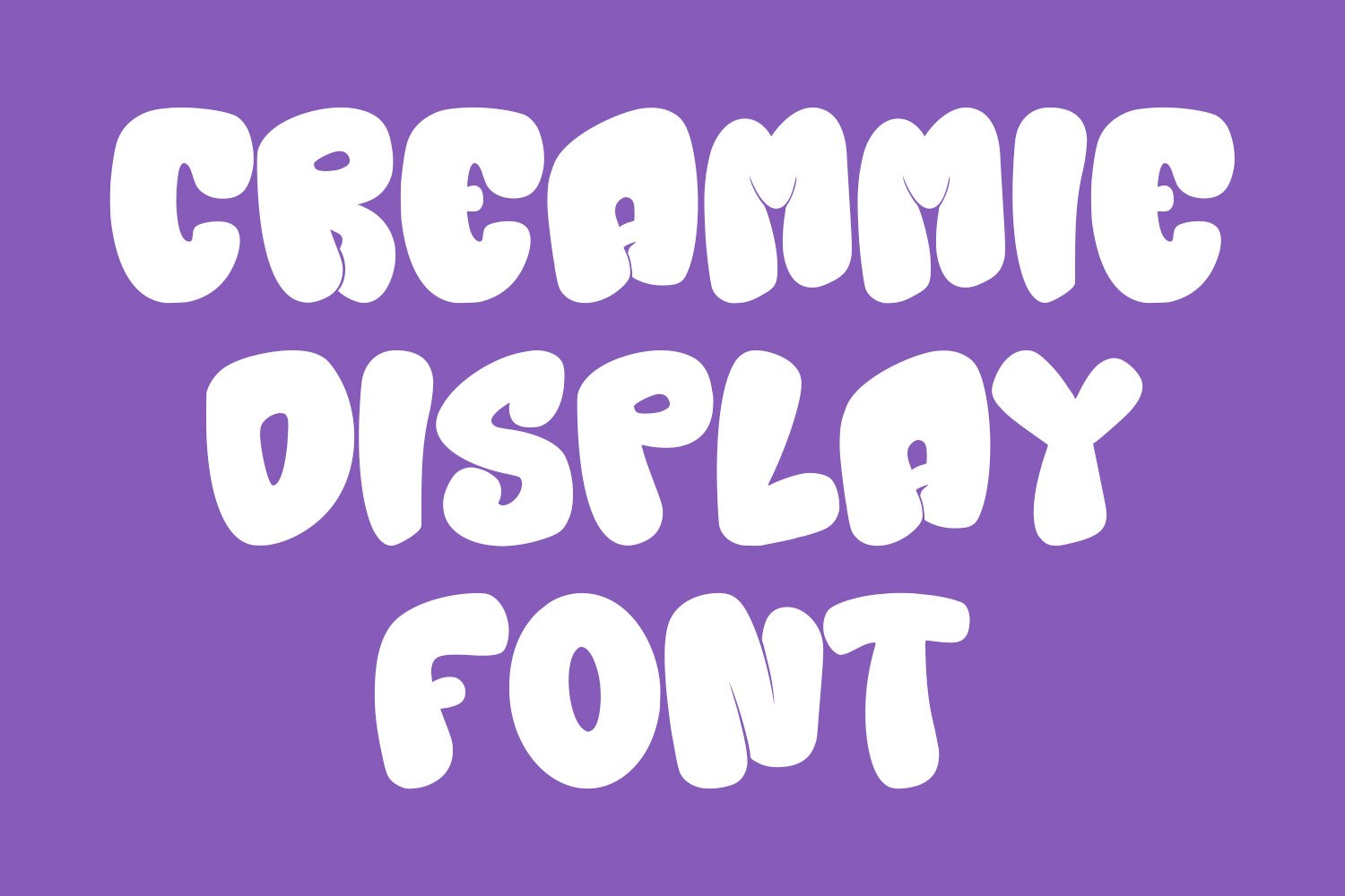 Creammie Groovy Decorative Display Font - Design Cuts