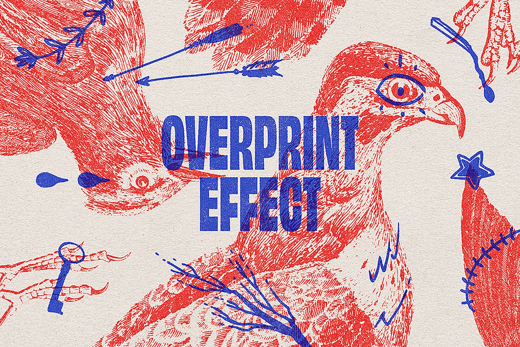 Overprint Photoshop Effect - Design Cuts