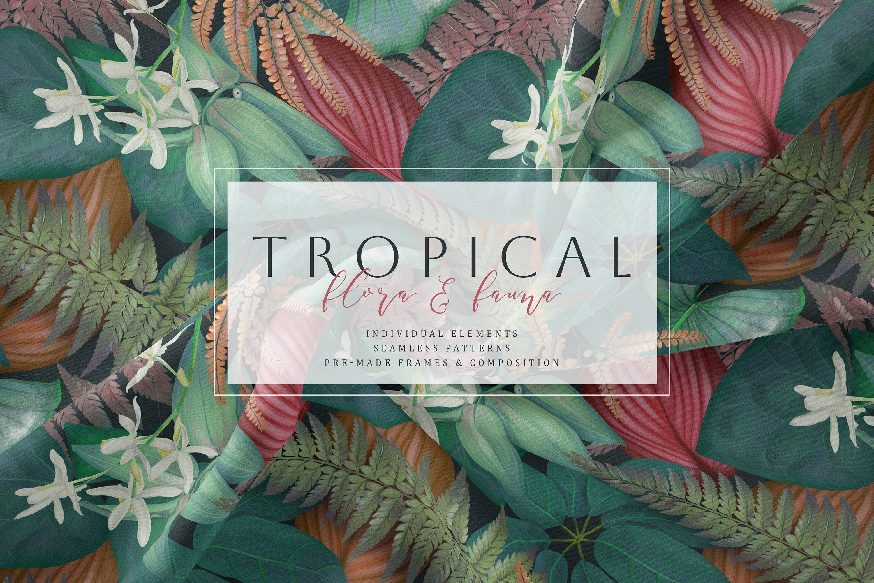 Tropical Patterns And Frames - Design Cuts