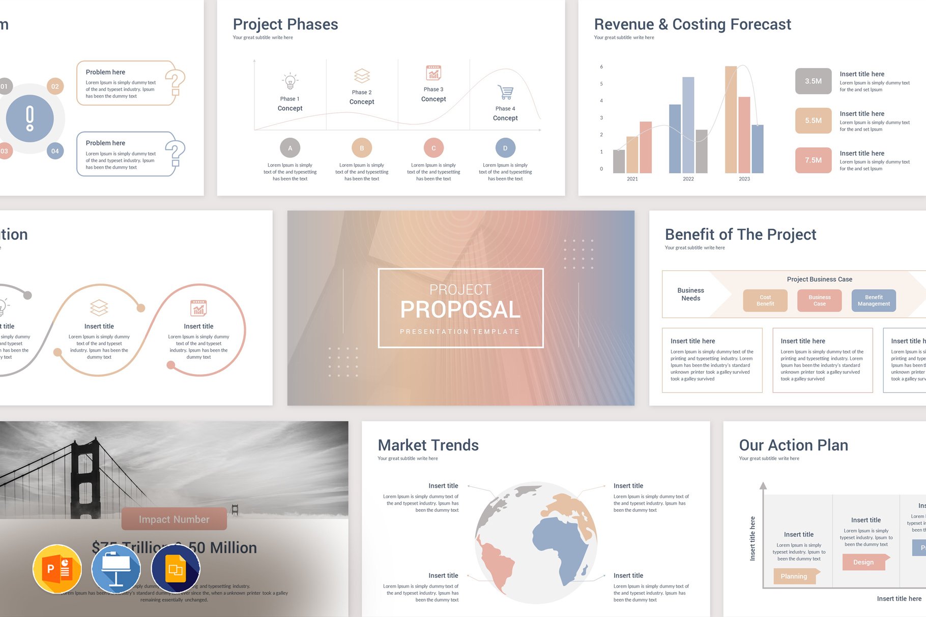 Project Proposal PowerPoint Keynote Google Slides - Design Cuts