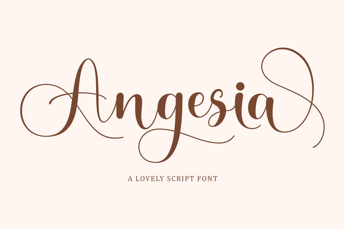 Angesia Script - Design Cuts