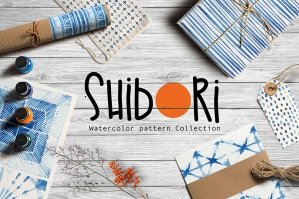 Shibori Indigo Watercolor Collection