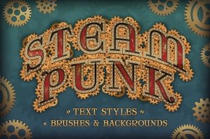 Steam Punk Text Styles + Bonus