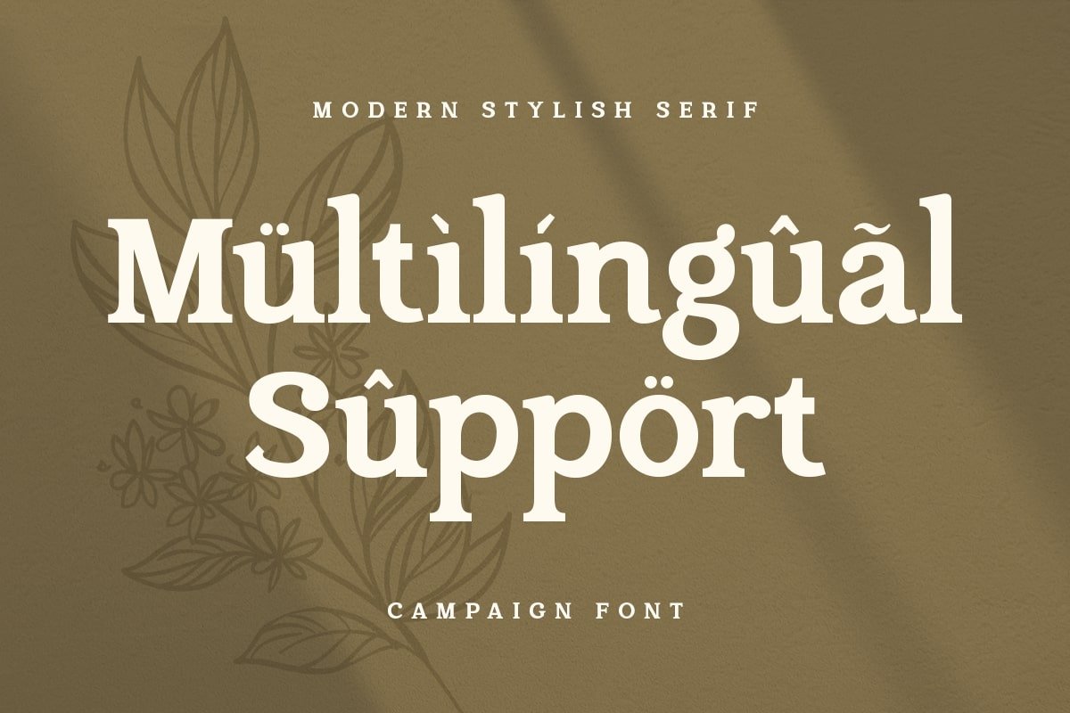 Campaign Serif - Modern Stylish Font - Design Cuts