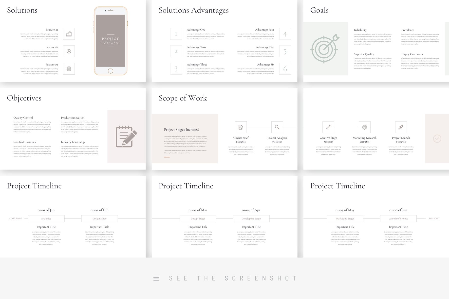 Project Proposal Template Presentation Design - Design Cuts