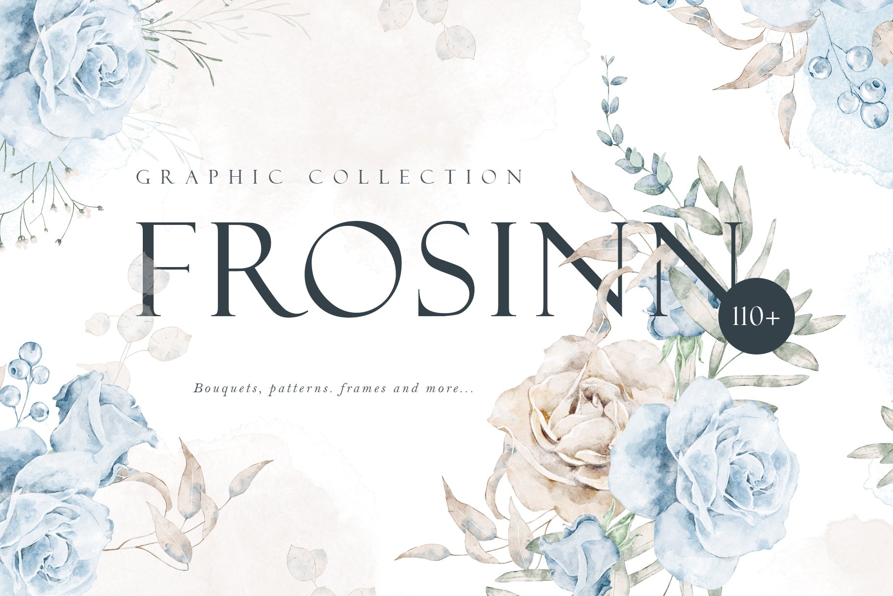 Soft and Frosty - Winter Floral Collection - Design Cuts