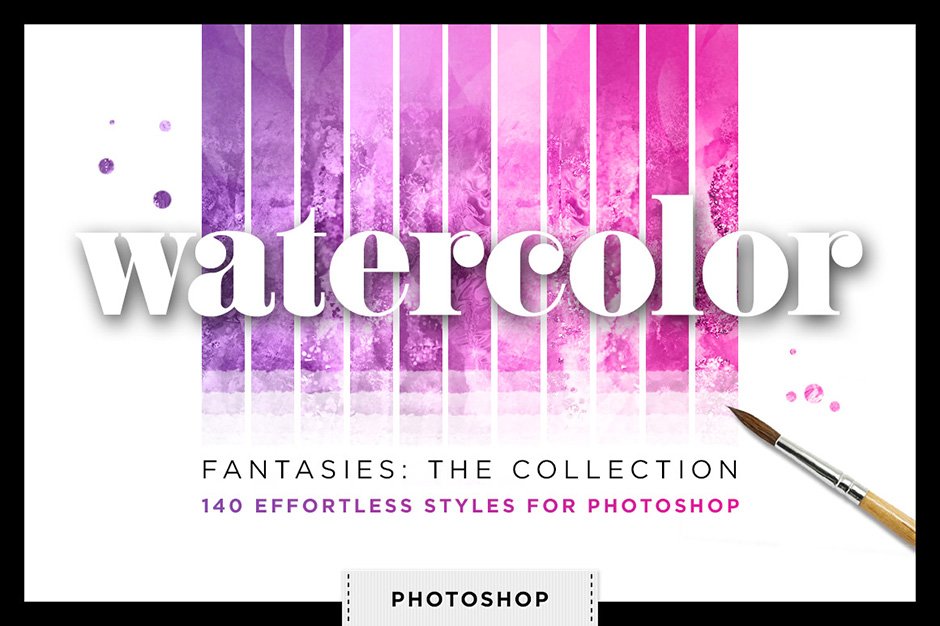 Watercolor Glitter Styles Bundle