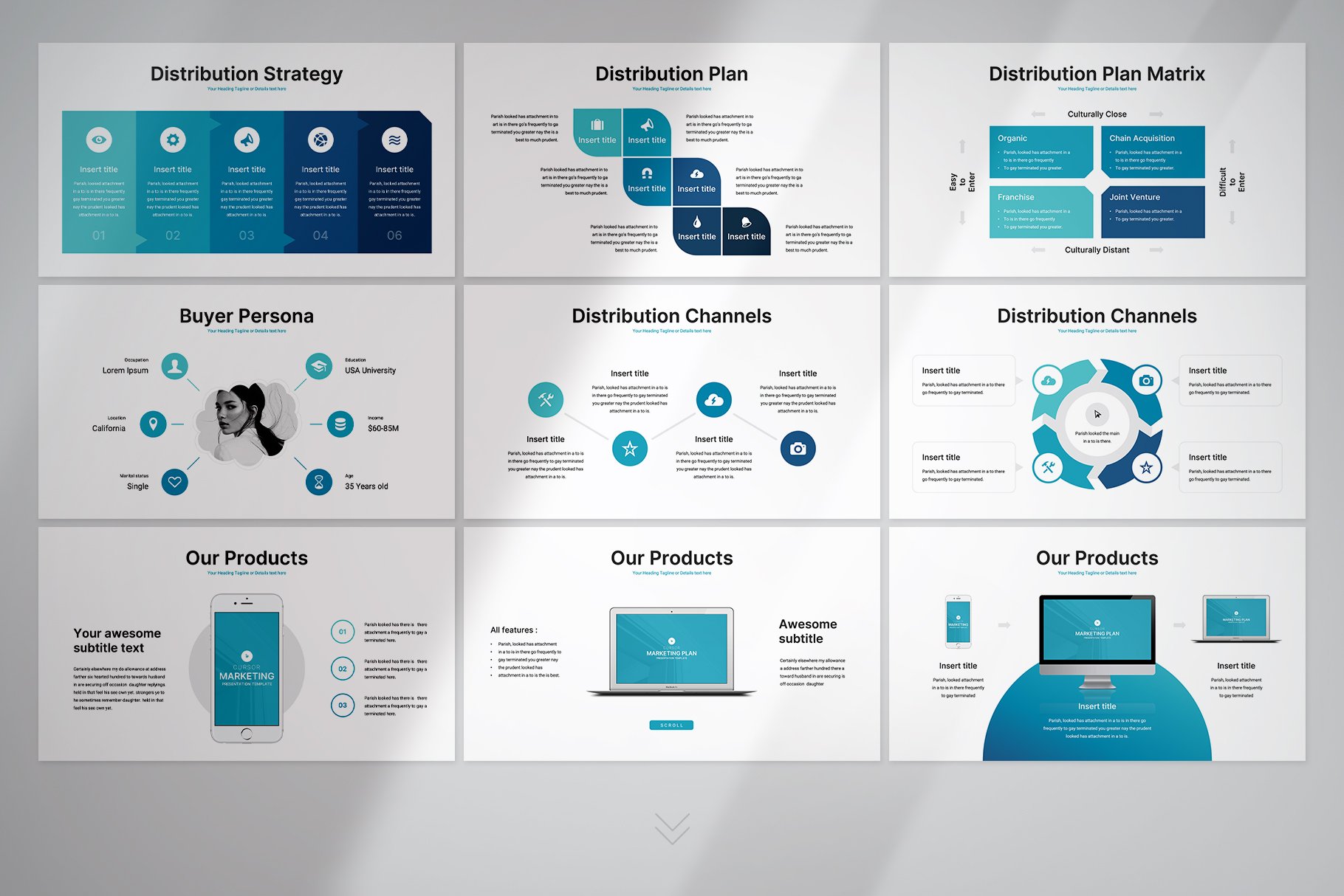 Marketing Plan Presentation Template 2 - Design Cuts