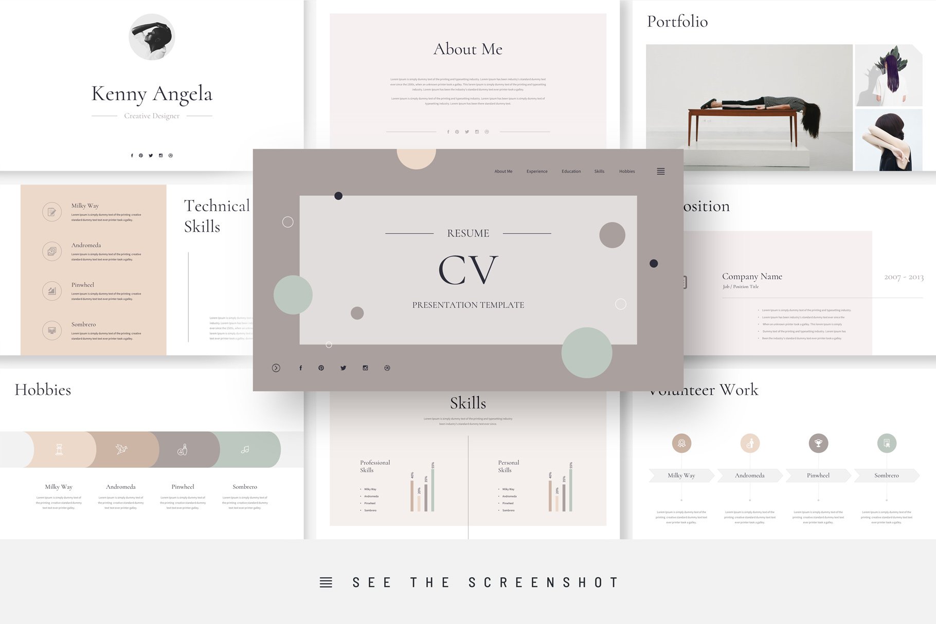 listing presentations on a cv