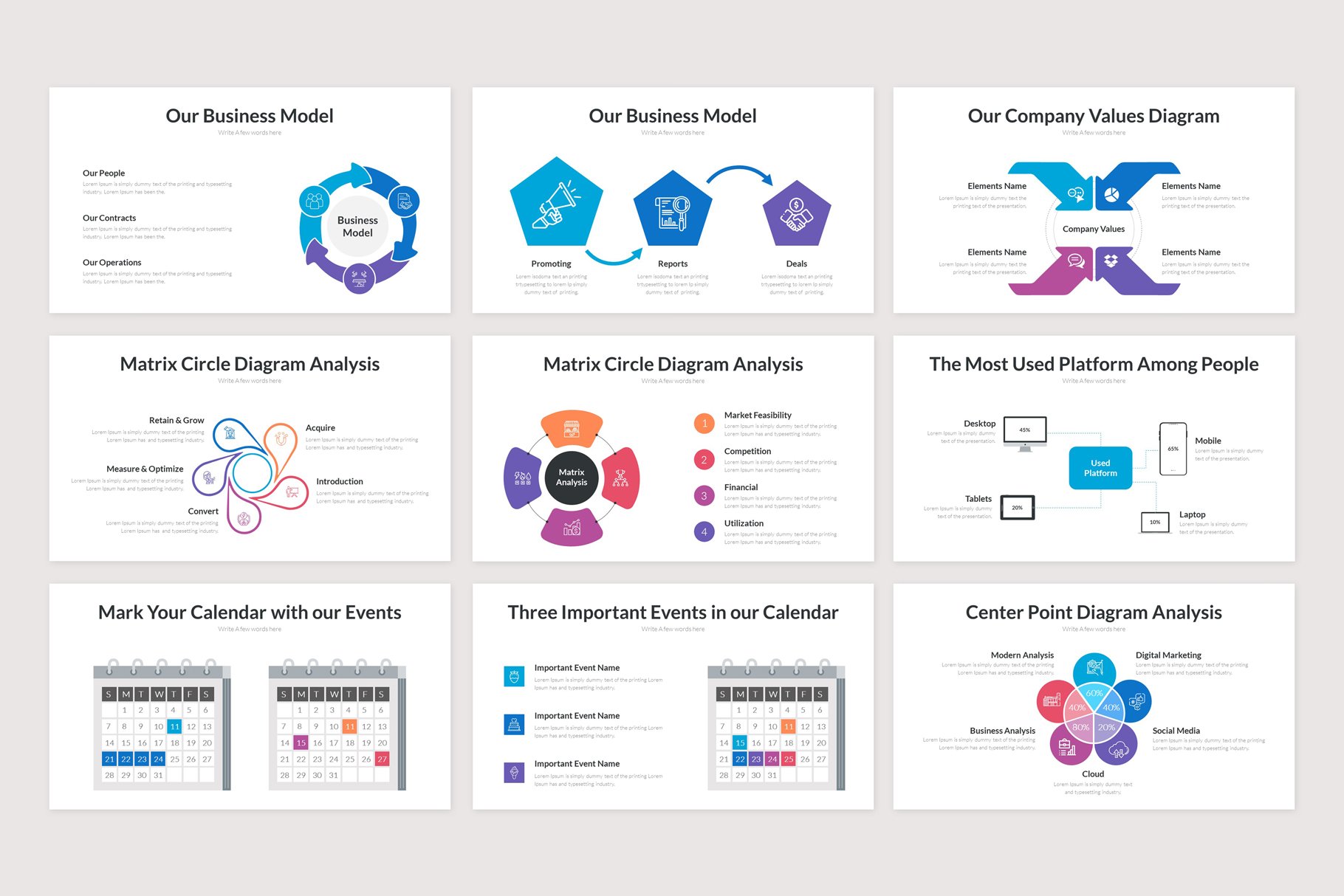 Pitch Deck Presentation Template - Design Cuts