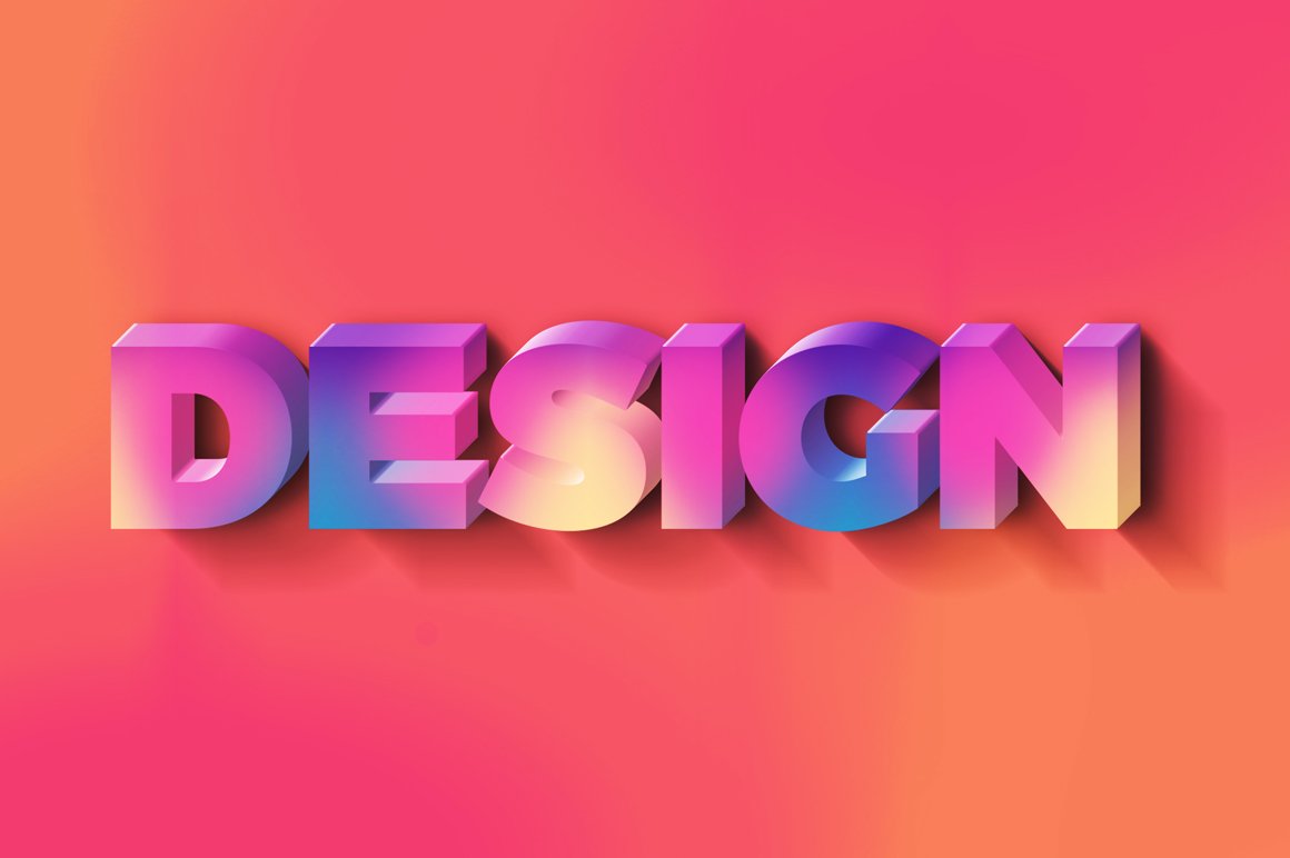 3D Text Effects New Trends - Design Cuts