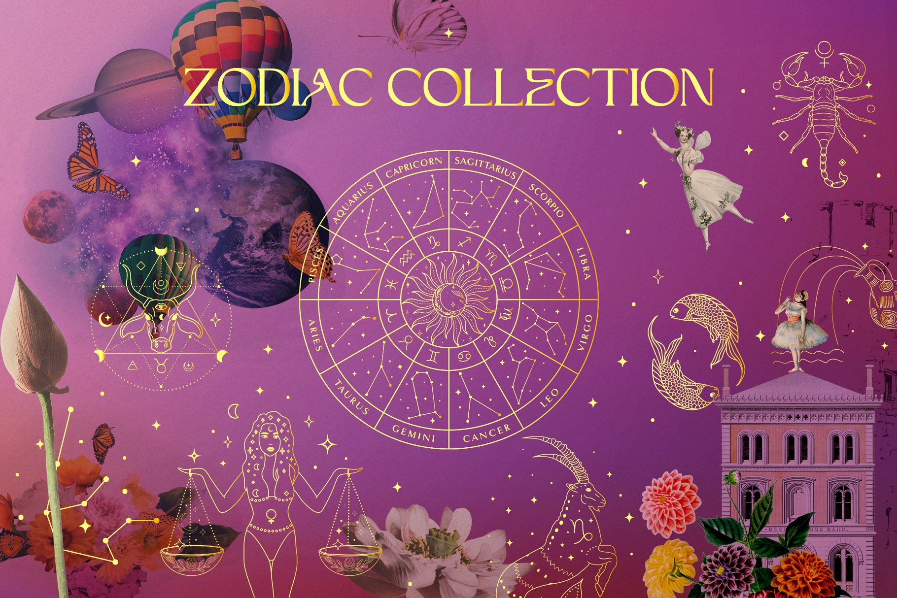 Zodiac Signs And Horoscope Design Kits