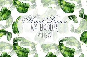 16 Hand Drawn Watercolor Patterns