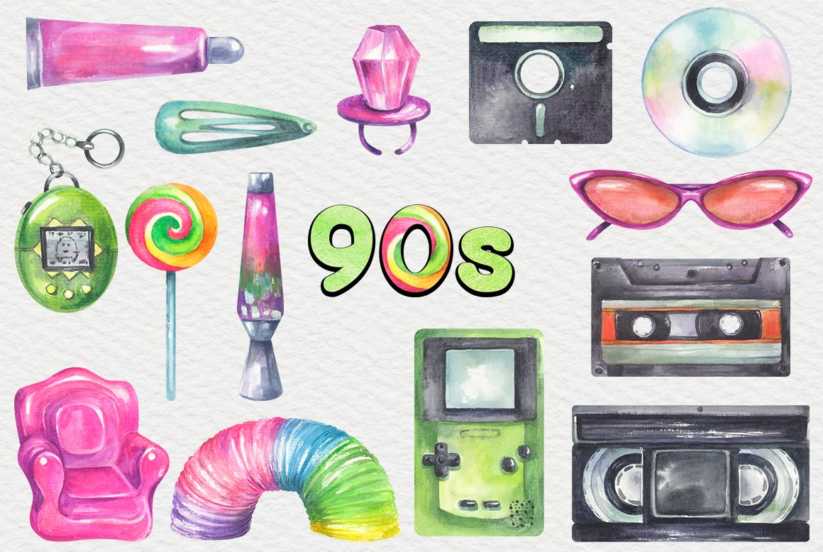90s clipart