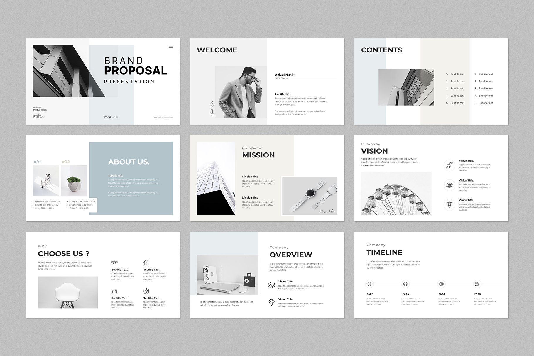 Brand Proposal PowerPoint Template - Design Cuts