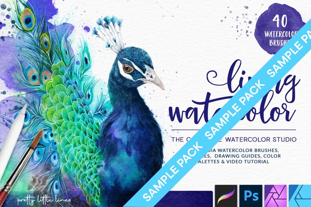 Living Watercolor – The Complete Watercolor Studio - Sample Pack