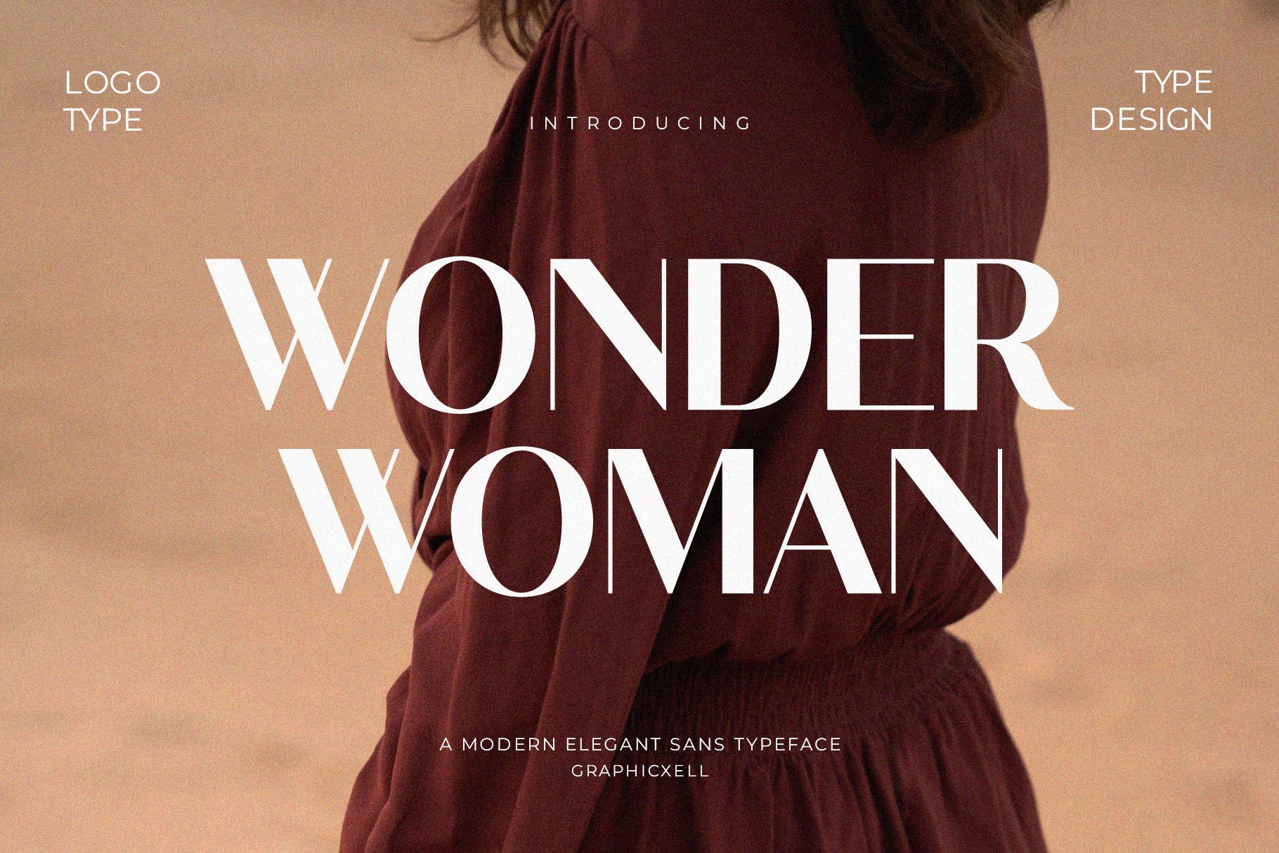 Wonder Woman Elegant Sans Serif Font - Design Cuts