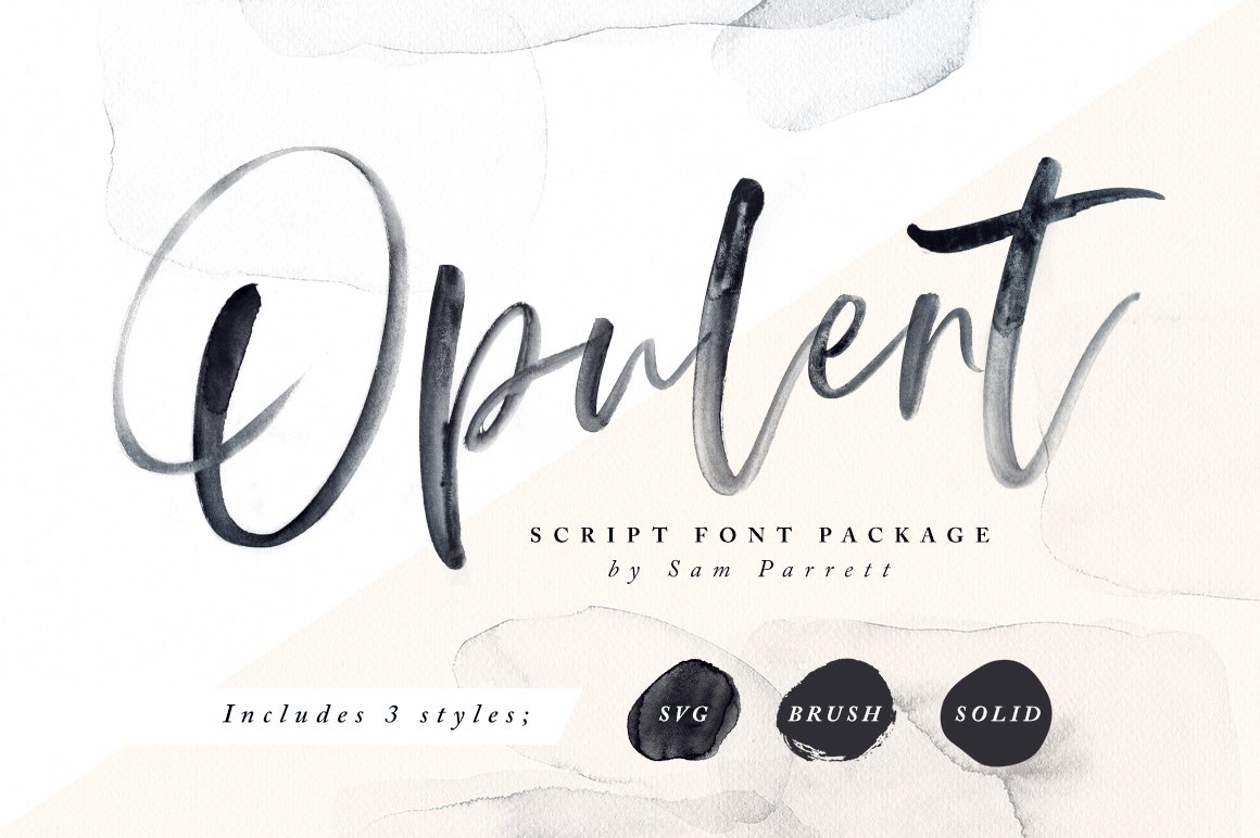 Opulent + SVG Font