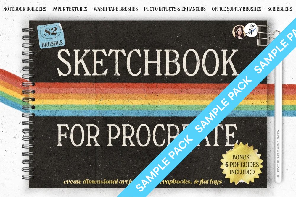 Sketchbook For Procreate - Sample Pack - Design Cuts