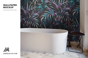 Wallpaper Mockup - Modern Bathroom