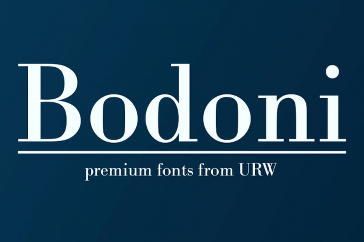 URW Bodoni - Design Cuts