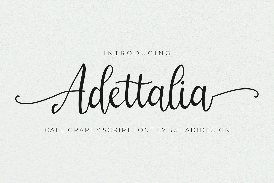 Adettalia – Modern Calligraphy Font - Design Cuts