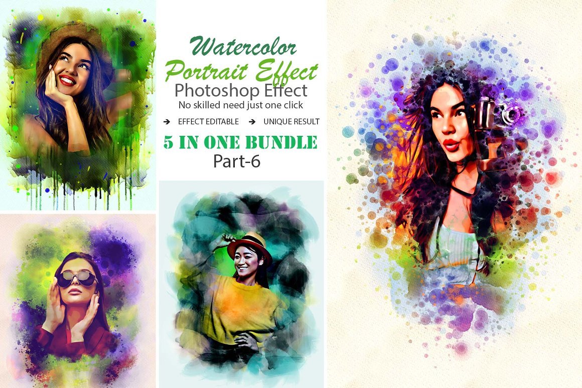 Artistic Watercolor Painting Effect - Design Cuts