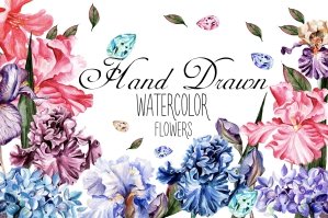 Beautiful Watercolor Flowers 6